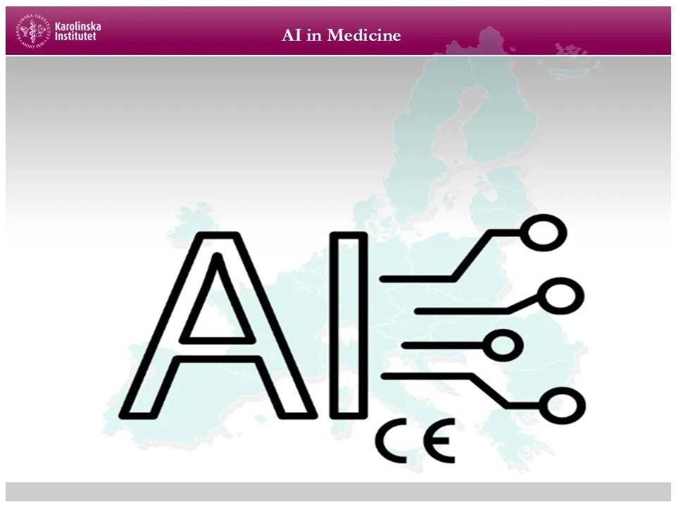 Dekorativ bild. Bild över Europa med texten AI.
