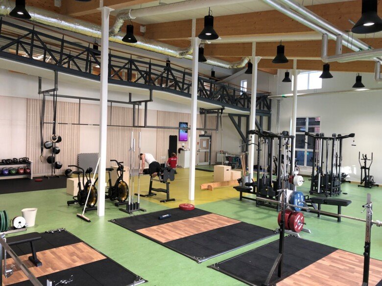 Bild på gymmet på Solna Campus