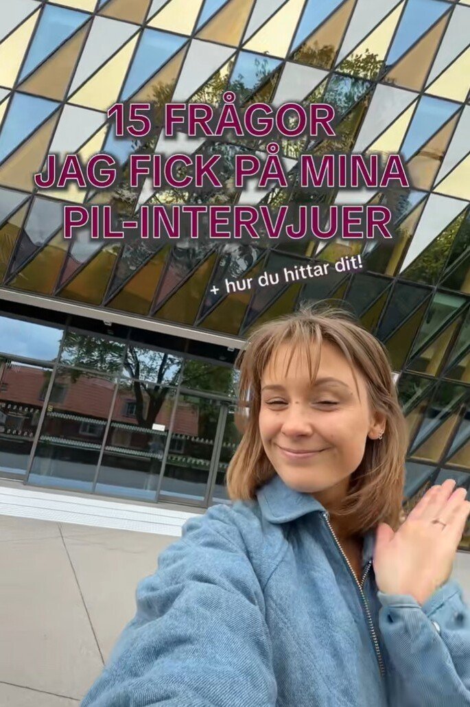 Student som tipsar om PIL, alternativt urval för läkarprogrammet