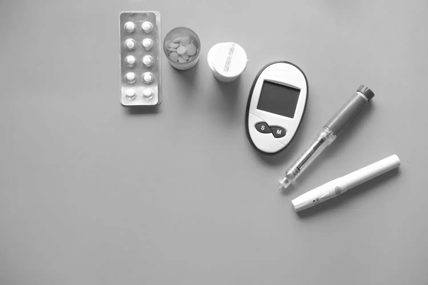 Diabetesmedicin av olika slag.