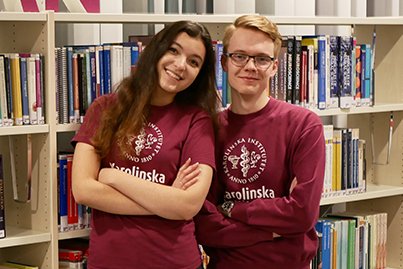 Läkarstudenterna Irene Kessler och Timo Oosterveld